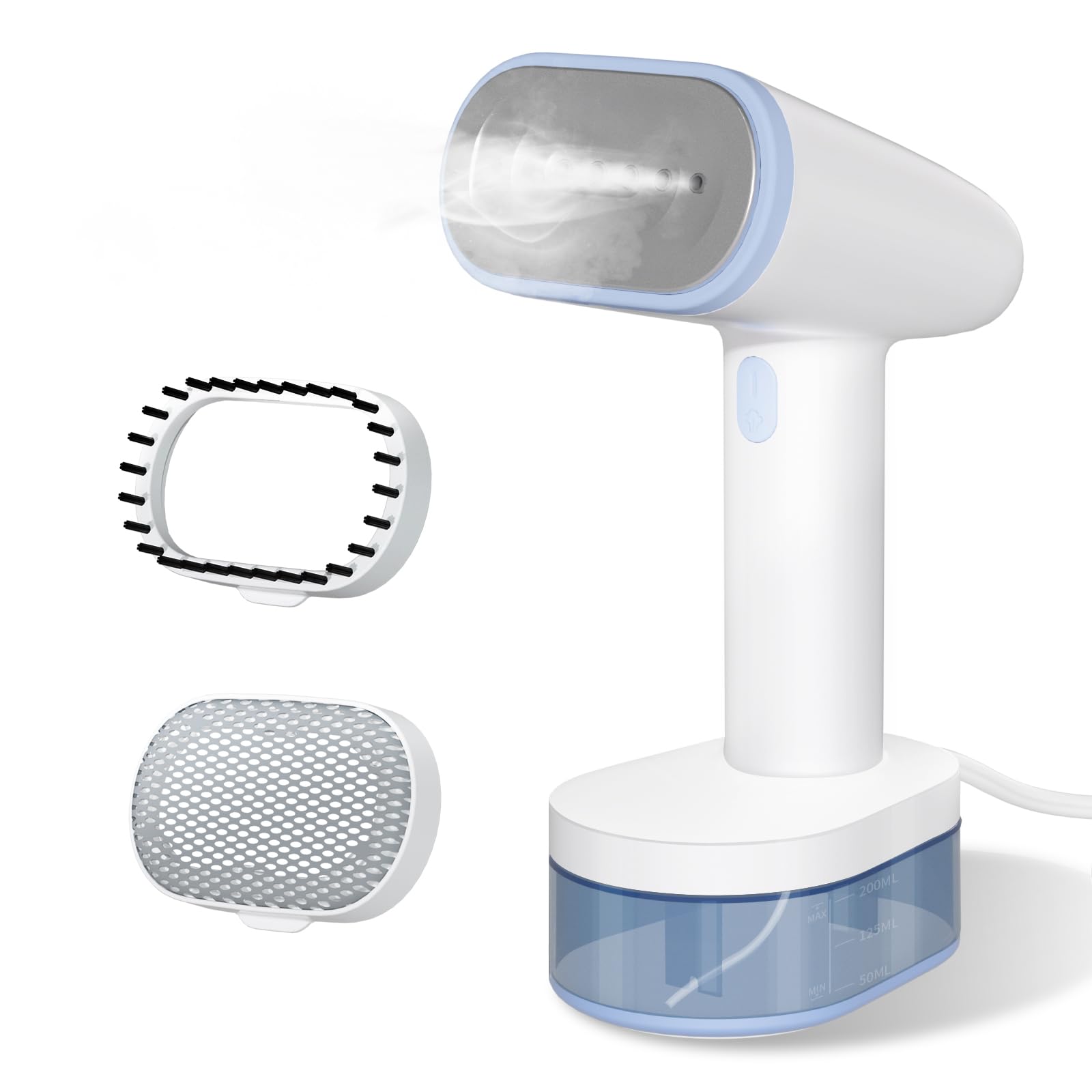 YASHE Dampfglatter fur Kleidung, Handlicher Tragbarer Dampfglatter, 250ml Groes Fassungsvermogen, 1600W, 25s Schnelles Aufheizen, Automatische Abschaltung, Selbstreinigungsfunktion, Mini-Groe